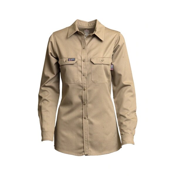 LAPCO Women's FR Uniform Shirt in Khaki